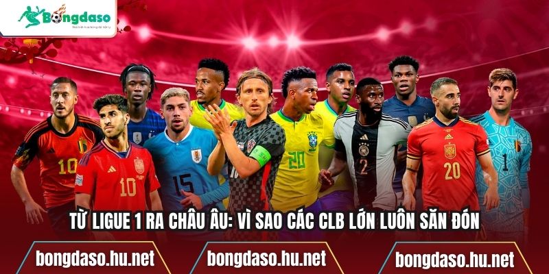 Từ Ligue 1 ra châu Âu: vì sao các CLB lớn luôn săn đón